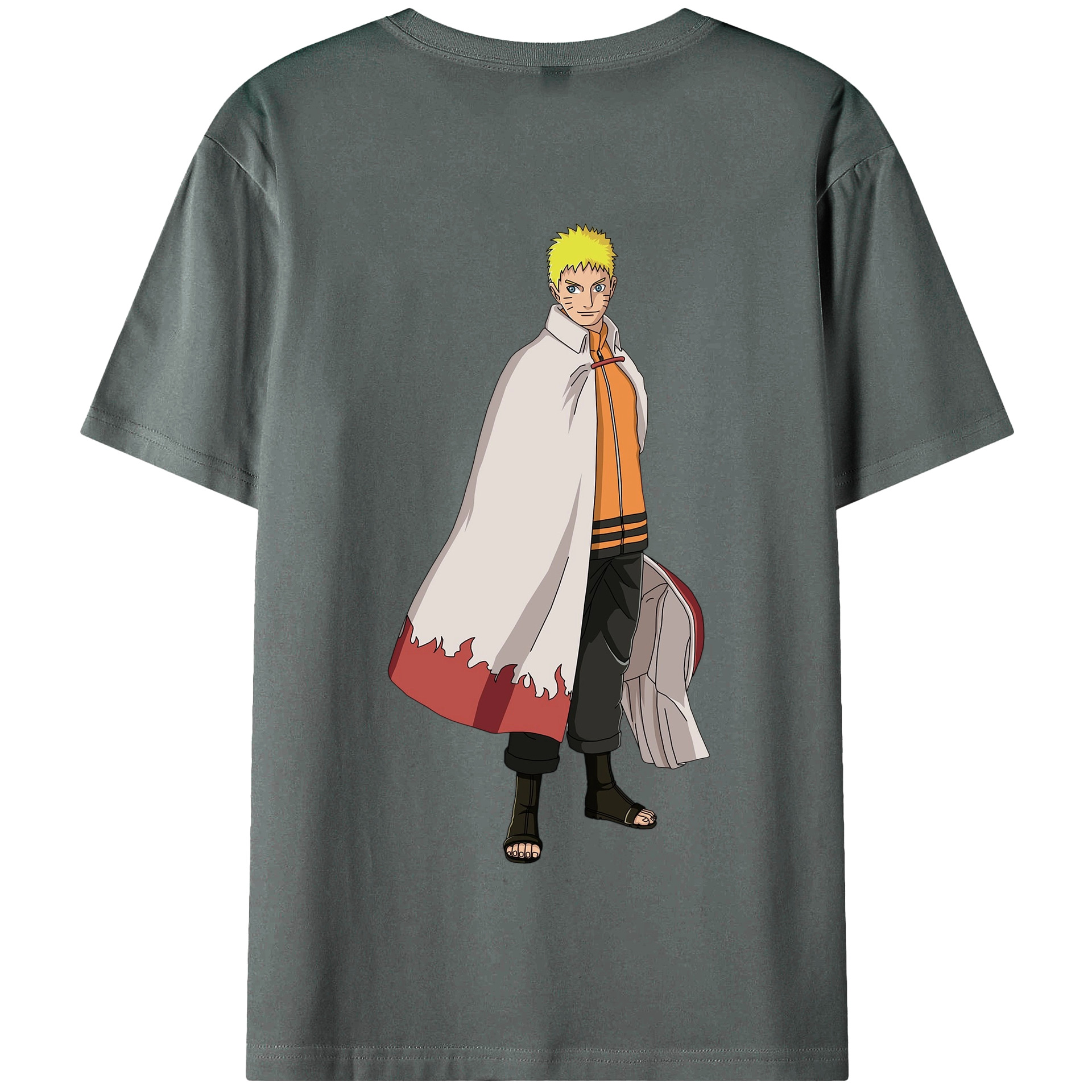 （画像用） NARUTO -ナルト- うずまき ナルト Uzumaki Naruto 綿100％半袖Tシャツ（背面プリント）